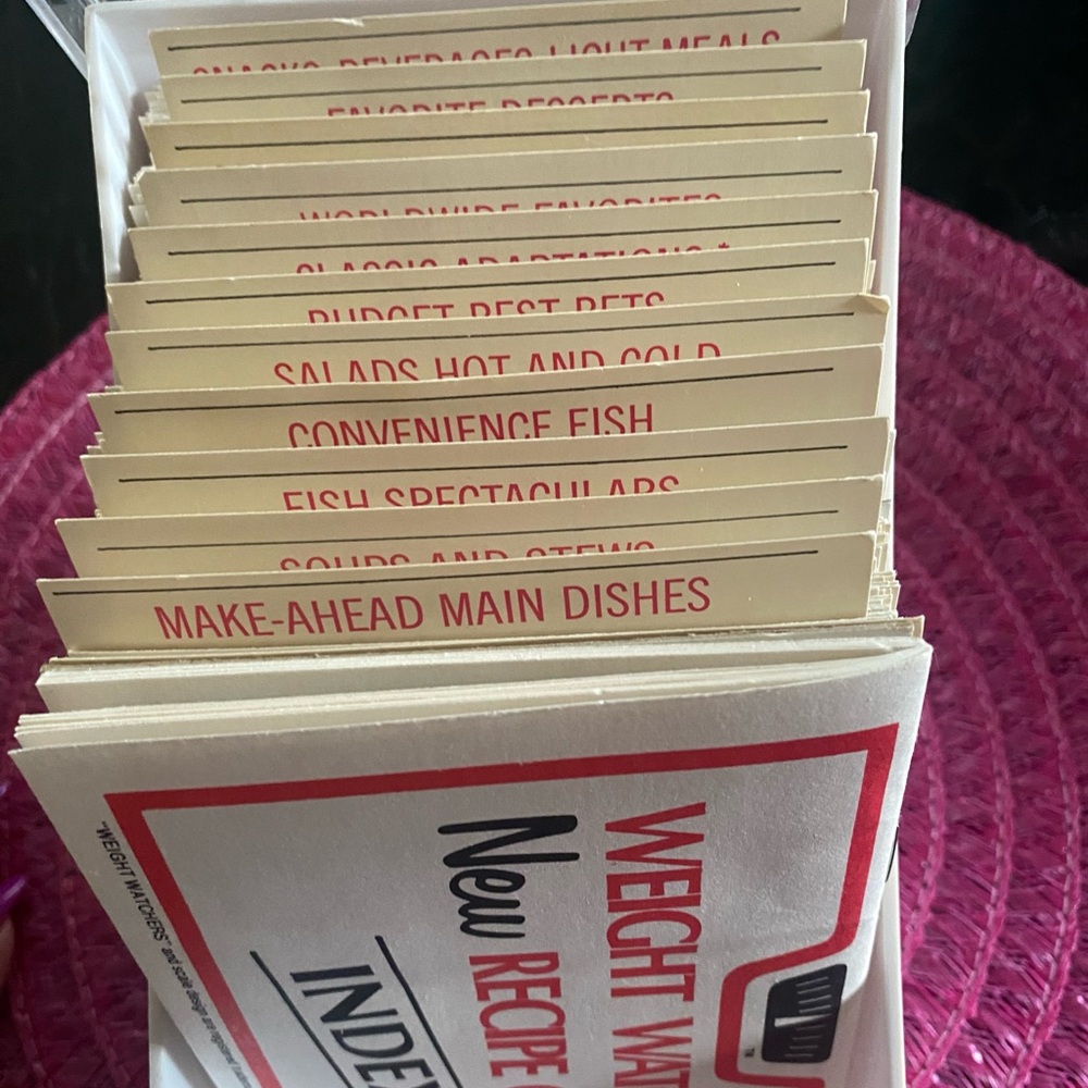 1974 Weight Watchers recipe index